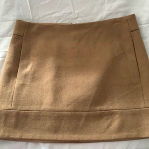 JCrew Camel wool skirt.